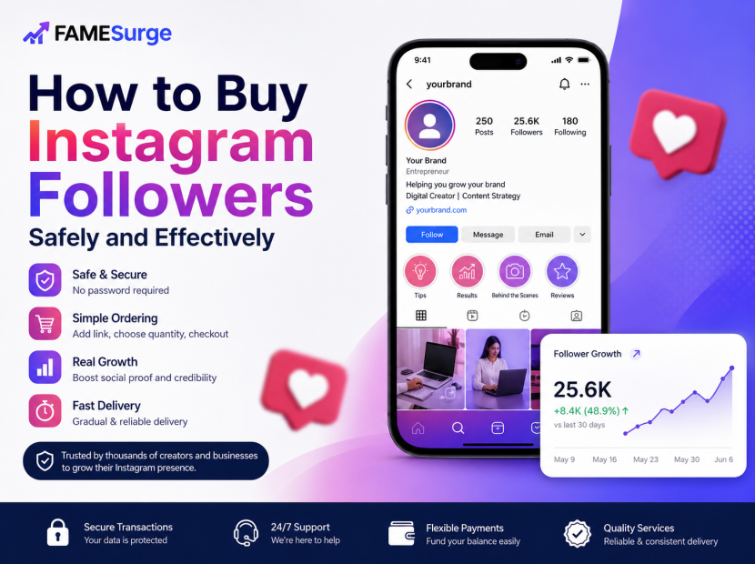 Instagram profile showing follower growth alongside a social media analytics dashboard