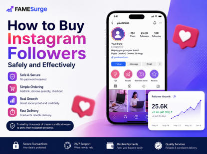 Instagram profile showing follower growth alongside a social media analytics dashboard